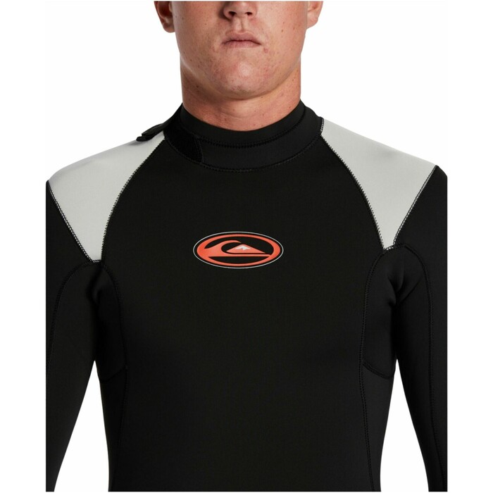 2024 Quiksilver Mens Everyday Saturn 4/3mm Back Zip Wetsuit EQYW103195 - Black / Lunar Rock